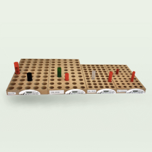 Planche bois support de 50 douilles